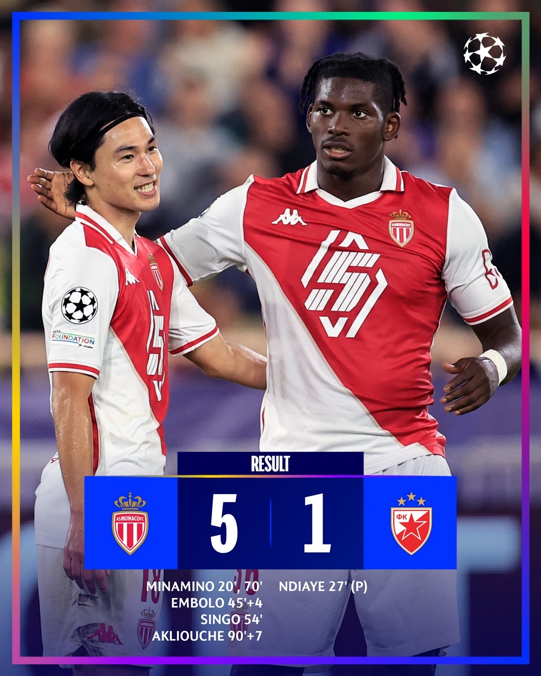 关于今晚突围战来临，摩纳哥围绕欧冠造点机会，赛场秩序良好，资深球员宣示担当的信息